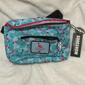 Gongshow Lifestyle Hockey Apparel Flamingo Adjustable Cooler Belt Bag